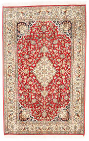  Kashmir Ren Silke Teppe 80X125 Ekte Orientalsk Håndknyttet Lysbrun/Beige (Silke, India)