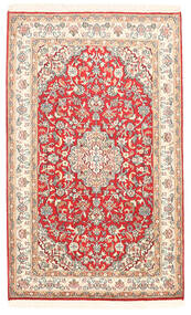  Kashmir Ren Silke Teppe 79X129 Ekte Orientalsk Håndknyttet Beige/Hvit/Creme (Silke, India)