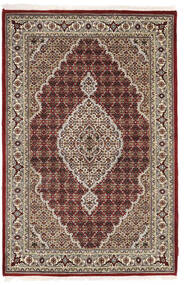  Tabriz Royal Teppe 123X185 Ekte Orientalsk Håndknyttet Lysbrun/Mørk Brun ( India)