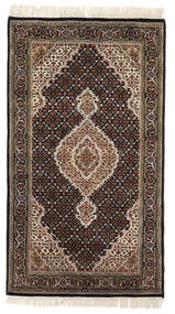  Tabriz Royal Teppe 93X163 Ekte Orientalsk Håndknyttet Mørk Brun/Lys Grå ( India)