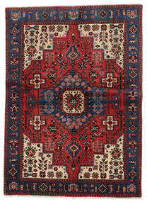  Nahavand Teppe 149X206 Ekte Orientalsk Håndknyttet Mørk Brun/Mørk Rød/Mørk Lilla (Ull, Persia/Iran)