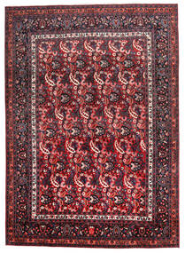  Moud Teppe 276X389 Ekte Orientalsk Håndknyttet Mørk Brun/Mørk Rød Stort ( Persia/Iran)