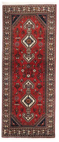  Orientalsk Abadeh Fine Teppe 79X196Løpere Rød/Mørk Rød (Ull, Persia/Iran)