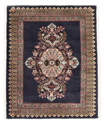  Kashmar Teppe 68X85 Ekte Orientalsk Håndknyttet Mørk Grå/Lysbrun (Ull, Persia/Iran)