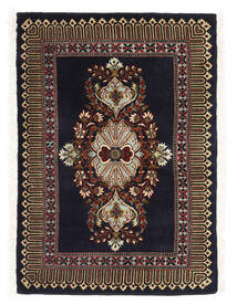  Kashmar Teppe 65X93 Ekte Orientalsk Håndknyttet Mørk Grå/Lysbrun (Ull, Persia/Iran)