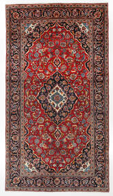  Keshan Teppe 146X267 Ekte Orientalsk Håndknyttet Mørk Rød/Svart (Ull, Persia/Iran)