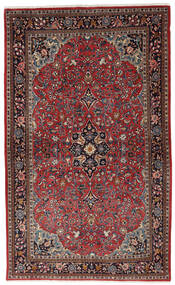  Sarough Teppe 132X217 Ekte Orientalsk Håndknyttet Mørk Brun/Mørk Rød (Ull, Persia/Iran)