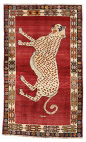  Ghashghai Teppe 132X222 Ekte Orientalsk Håndknyttet Rød, Beige (Ull, )