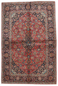  Keshan Teppe 140X215 Ekte Orientalsk Håndknyttet Mørk Rød/Svart (Ull, Persia/Iran)