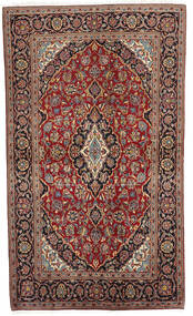  Keshan Teppe 133X223 Ekte Orientalsk Håndknyttet Rød, Mørk Rød (Ull, Persia/Iran)