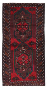  Beluch Teppe 105X212 Ekte Orientalsk Håndknyttet Mørk Rød (Ull, Afghanistan)