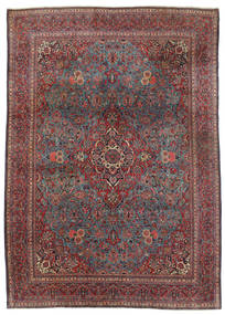  Keshan Teppe 240X339 Ekte Orientalsk Håndknyttet Mørk Brun/Mørk Rød (Ull, Persia/Iran)