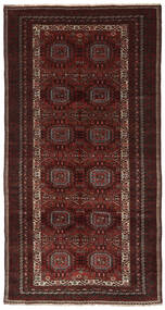  Beluch Teppe 158X303 Ekte Orientalsk Håndknyttet Teppeløpere Svart, Mørk Rød (Ull, Persia/Iran)