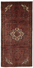  Asadabad Teppe 157X332 Ekte Orientalsk Håndknyttet Teppeløpere Svart, Mørk Rød (Ull, Persia/Iran)