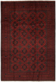  Afghan Khal Mohammadi Teppe 204X300 Ekte Orientalsk Håndknyttet Svart (Ull, Afghanistan)