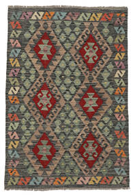  Kelim Afghan Old Style Teppe 100X149 Ekte Orientalsk Håndvevd Mørk Grønn/Svart (Ull, Afghanistan)