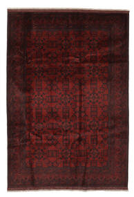  Afghan Khal Mohammadi Teppe 201X299 Ekte Orientalsk Håndknyttet Svart (Ull, Afghanistan)