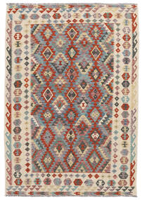  Kelim Afghan Old Style Teppe 170X243 Ekte Orientalsk Håndvevd Mørk Rød/Brun (Ull, Afghanistan)