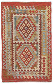  Kelim Afghan Old Style Teppe 105X155 Ekte Orientalsk Håndvevd Mørk Brun/Brun (Ull, Afghanistan)