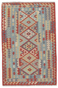 Kelim Afghan Old Style Teppe 105X165 Ekte Orientalsk Håndvevd Mørk Brun/Brun (Ull, Afghanistan)