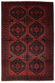  Beluch Teppe 245X370 Ekte Orientalsk Håndknyttet Svart/Mørk Rød (Ull, Afghanistan)
