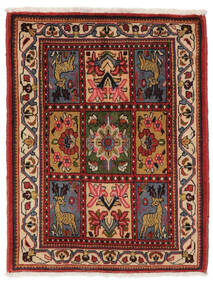  Sarough Teppe 67X85 Ekte Orientalsk Håndknyttet Svart/Mørk Brun (Ull, Persia/Iran)