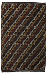  Kelim Vintage Teppe 208X324 Ekte Orientalsk Håndvevd Svart/Mørk Brun (Ull, Persia/Iran)