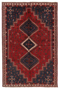  Ghashghai Teppe 157X240 Ekte Orientalsk Håndknyttet Svart/Mørk Rød (Ull, Persia/Iran)