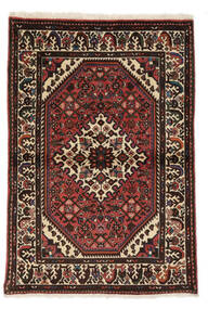  Hosseinabad Teppe 104X154 Ekte Orientalsk Håndknyttet Svart/Mørk Brun (Ull, Persia/Iran)