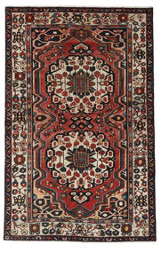  Bakhtiar Teppe 130X205 Ekte Orientalsk Håndknyttet Svart/Mørk Brun (Ull, Persia/Iran)