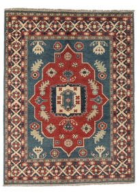  Kazak Fine Teppe 148X198 Ekte Orientalsk Håndknyttet Mørk Rød, Svart (Ull, Afghanistan)