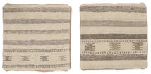  Patchwork Putevar - Iran Teppe 50X50 Ekte Orientalsk Håndknyttet Kvadratisk Lysbrun/Brun (Ull, Persia/Iran)