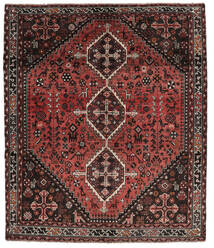  Shiraz Teppe 169X195 Ekte Orientalsk Håndknyttet Svart/Mørk Brun (Ull, Persia/Iran)