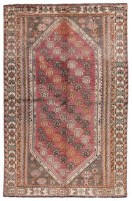  Shiraz Teppe 154X235 Ekte Orientalsk Håndknyttet Mørk Rød/Mørk Brun (Ull, Persia/Iran)