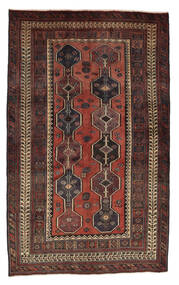 Afshar Teppe 126X205 Ekte Orientalsk Håndknyttet Svart/Mørk Rød (Ull, )