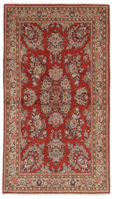  Sarough Sherkat Farsh Teppe 132X236 Ekte Orientalsk Håndknyttet Mørk Brun/Brun (Ull, Persia/Iran)