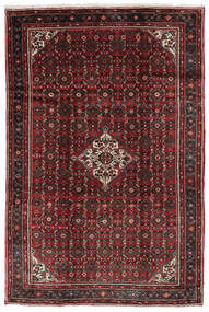  Hosseinabad Teppe 208X310 Ekte Orientalsk Håndknyttet Svart/Mørk Brun (Ull, Persia/Iran)