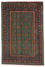  Afghan Fine Teppe 102X149 Ekte Orientalsk Håndknyttet Svart/Brun (Ull, )