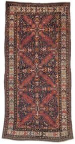  Antikke Seikur Ca. 1900 Teppe 205X410 Ekte Orientalsk Håndknyttet Mørk Brun/Svart (Ull, Azerbaijan/Russland)