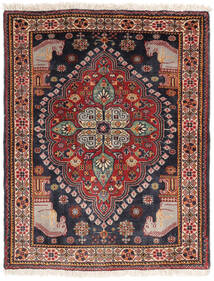  Ghashghai Teppe 68X88 Ekte Orientalsk Håndknyttet Mørk Brun/Mørk Lilla (Bomull, Persia/Iran)