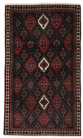  Afshar/Sirjan Teppe 105X176 Ekte Orientalsk Håndknyttet Svart/Mørk Brun (Ull, Persia/Iran)