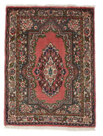  Sarough Teppe 67X89 Ekte Orientalsk Håndknyttet Svart/Mørk Rød (Ull, Persia/Iran)