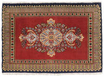  Kashmar Fine Teppe 71X101 Ekte Orientalsk Håndknyttet Mørk Rød, Svart (Ull, Persia/Iran)