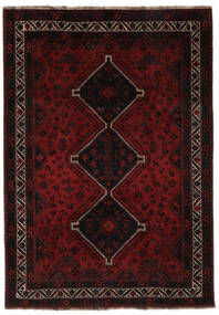  Orientalsk Ghashghai Teppe 204X291 Svart/Mørk Rød (Ull, Persia/Iran)