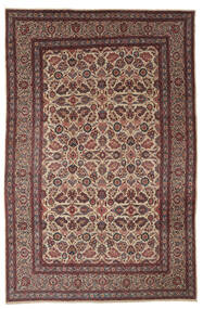  Antikke Keshan Ca. 1920 Teppe 210X340 Ekte Orientalsk Håndknyttet Mørk Brun/Svart (Ull, Persia/Iran)