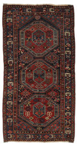 Shirvan Ca. 1900 Teppe 135X245 Ekte Orientalsk Håndknyttet Svart/Mørk Brun (Ull, Azerbaijan/Russland)