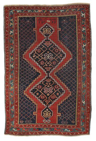  Antikke Karabag Ca. 1900 Teppe 140X207 Ekte Orientalsk Håndknyttet Svart/Mørk Brun (Ull, Azerbaijan/Russland)