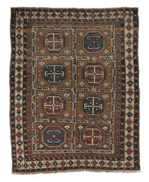  Antikke Shirvan Ca. 1900 Teppe 100X150 Ekte Orientalsk Håndknyttet Svart/Mørk Brun (Ull, Azerbaijan/Russland)