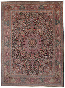 Antikke Keshan Debir Ca.1900 Teppe Teppe 321X422 Brun/Mørk Rød Stort (Ull, Persia/Iran)