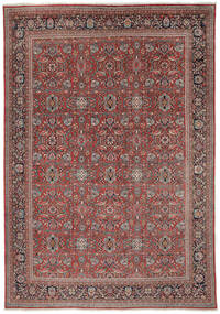  Mahal Ca. 1900 Teppe 375X536 Ekte Orientalsk Håndknyttet Mørk Brun/Mørk Rød Stort (Ull, Persia/Iran)